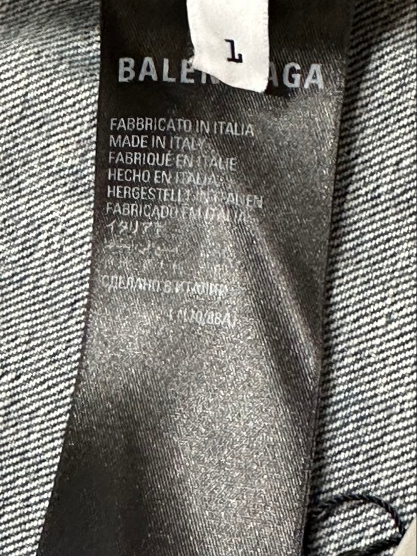 新品 BALENCIAGA カットアップ デニムジャケット デニム再構築