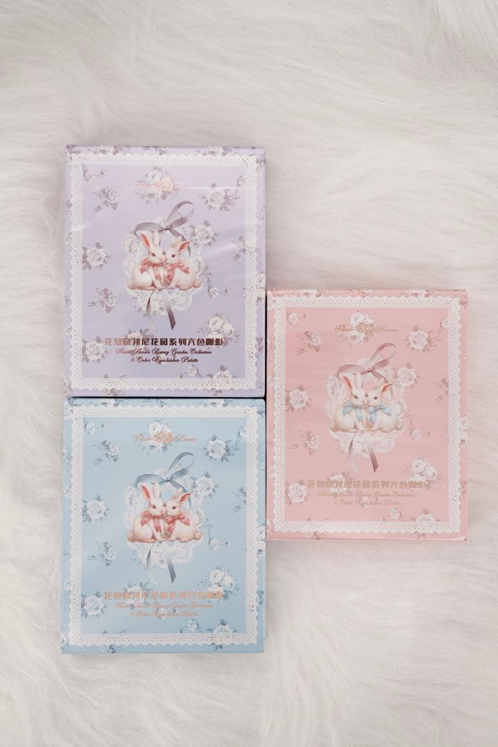 フラワーノーズ　バニーガーデンテイルズ　ロココシフォン アイパレット　全3点