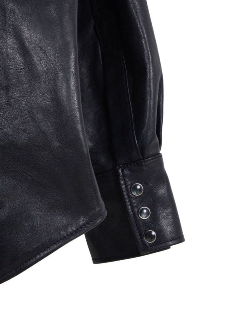 ‼️キムタク着用‼️新品MASSES LEATHER SHIRT VINTAGE W