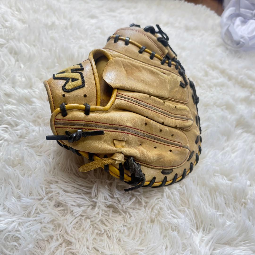 ハタケヤマ 一般 大人用 軟式 野球 グローブ キャッチャーミット 貴重な左投げ