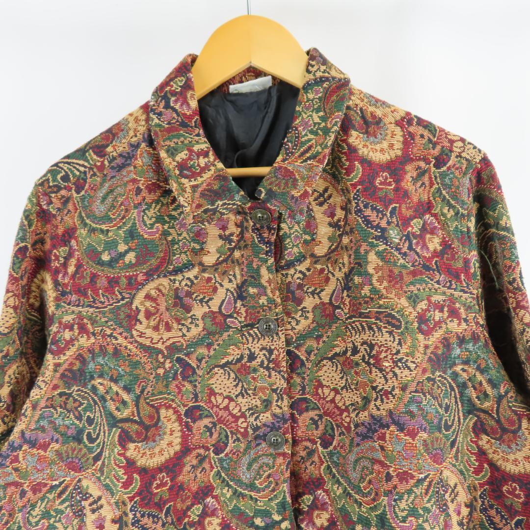 美品 VINTAGE WHITE STAG ペイズリー ゴブラン ジャケット