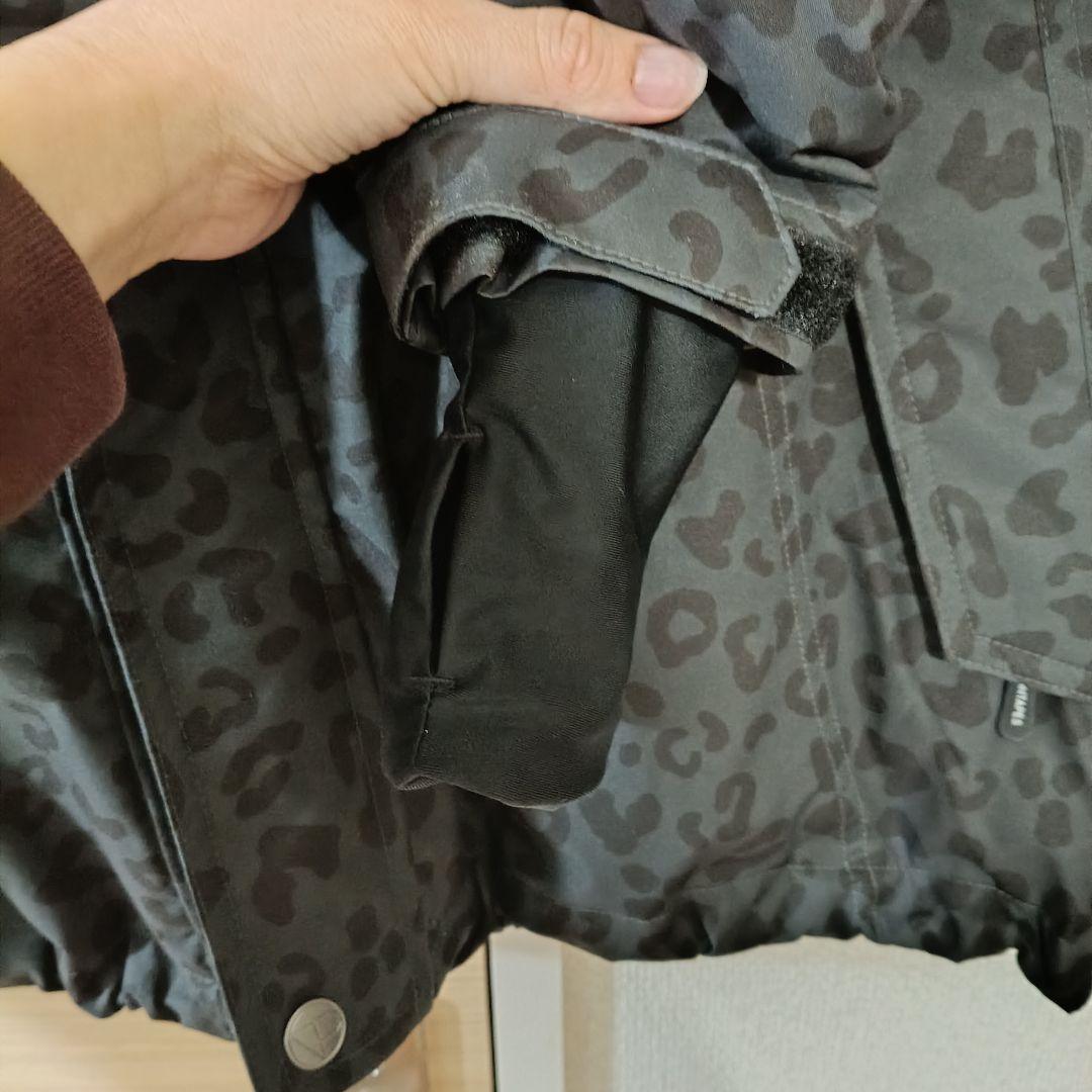 oc style レオパード柄 スノーボードウェア　黒　ジャケット