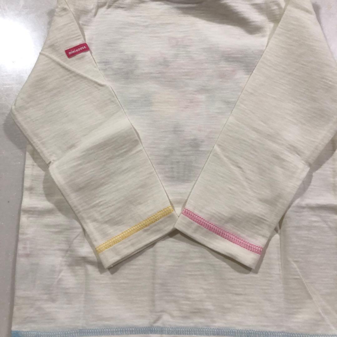 Miki House カラフル刺繍 90 長袖Tシャツ 日本製☆新品　80もあり