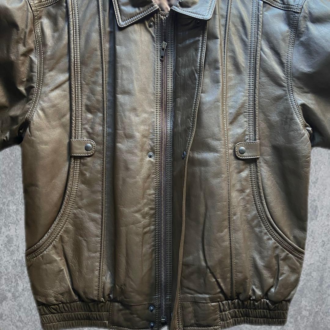 ジャケット・アウター 90s 00s archive short leather zip jacket