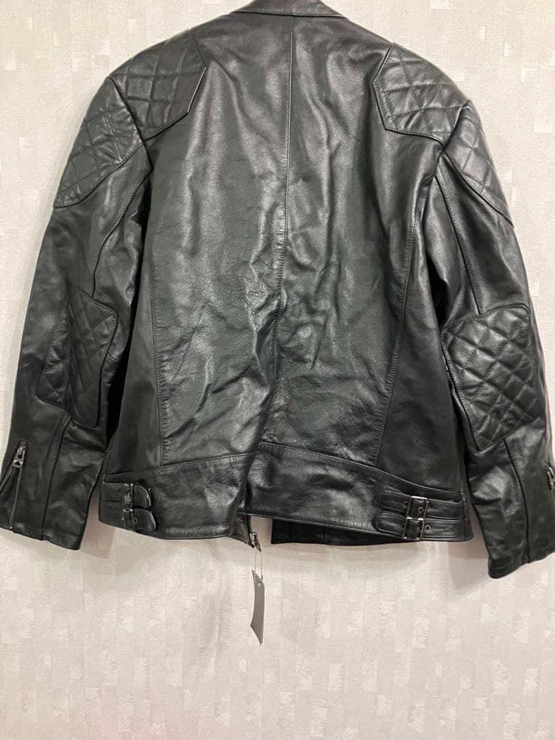 新品　ガブリエル　レザージャケット　本革　シングルライダース　大きめ