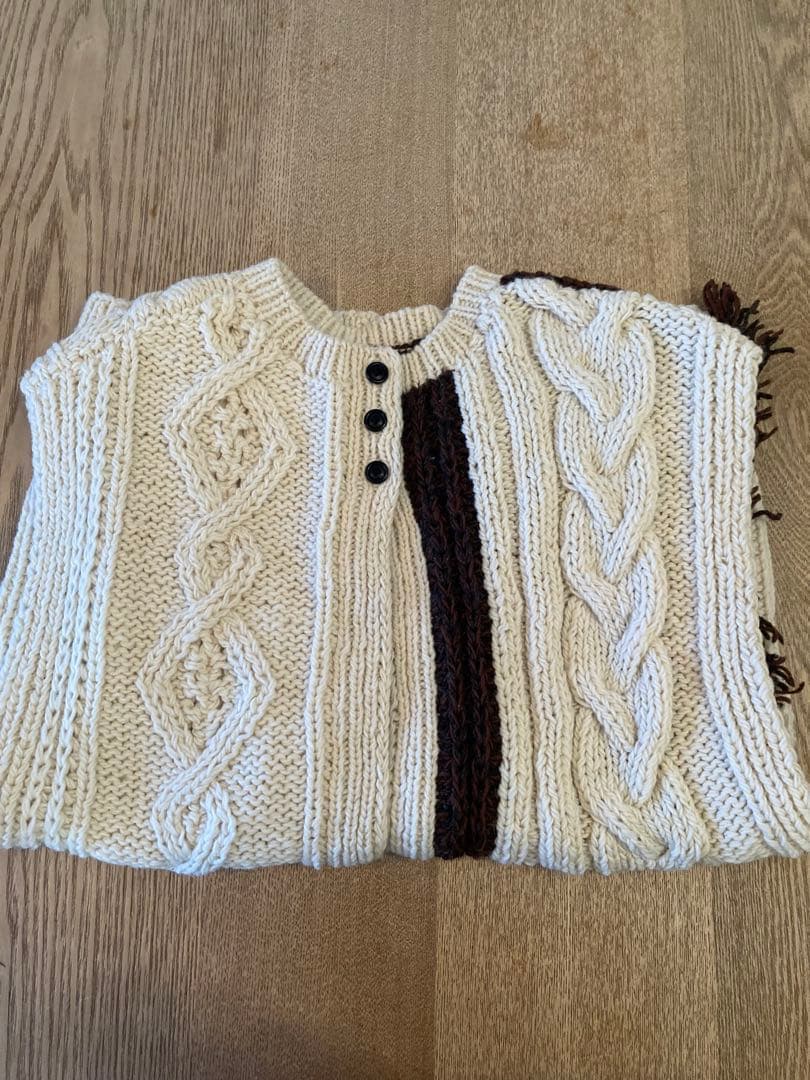 トップス TODAYFUL Patchwork Handknit Vest