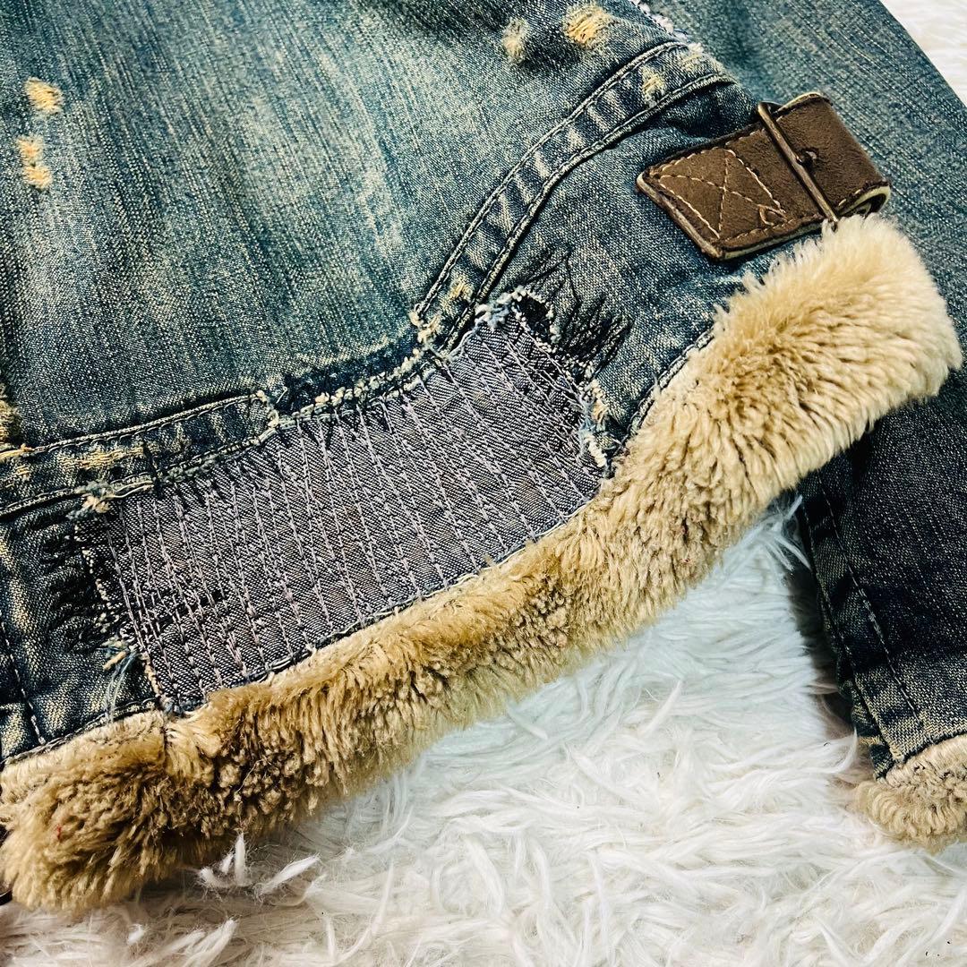Johnbull repair denim jacket 裏ボア B-3 大戦M