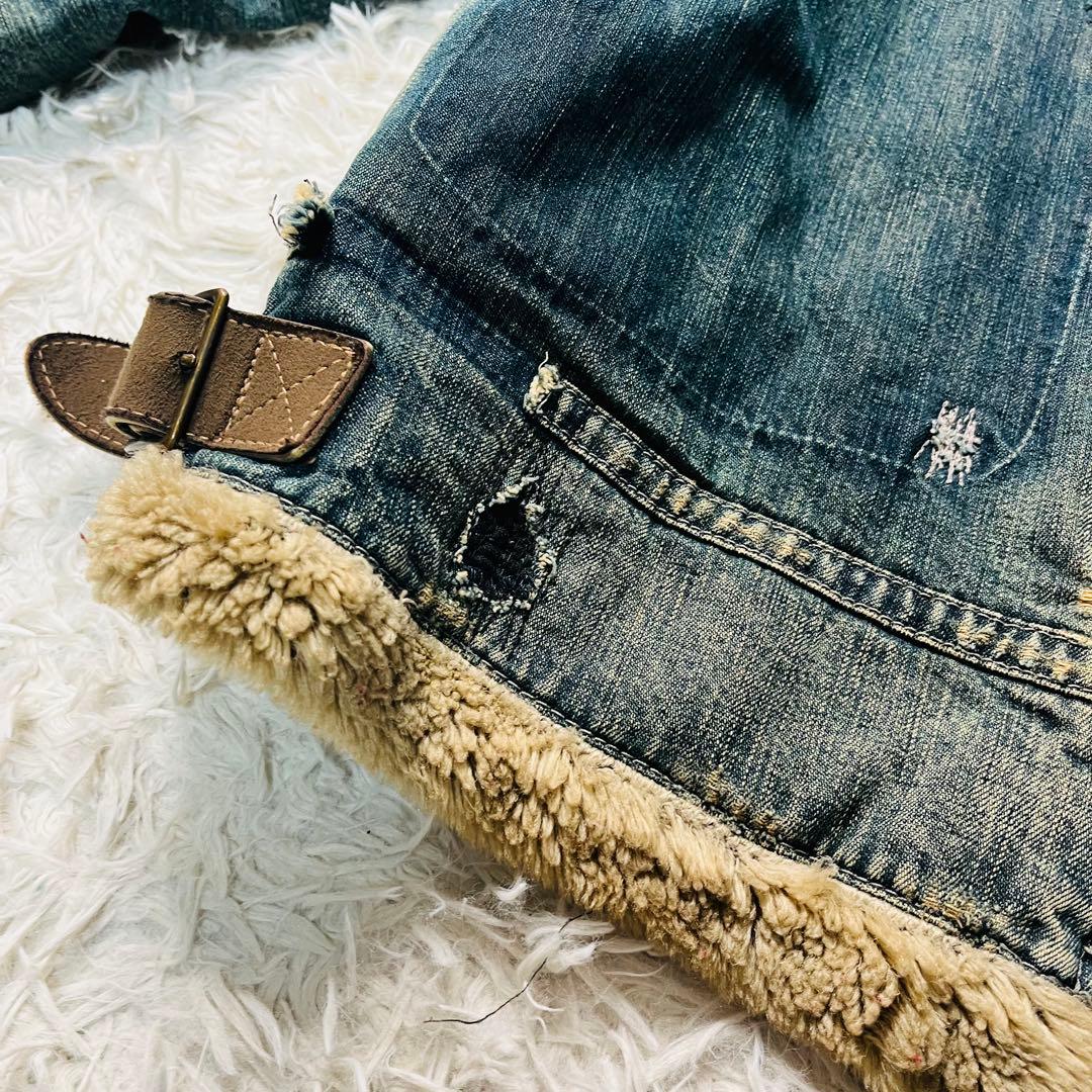 Johnbull repair denim jacket 裏ボア B-3 大戦M