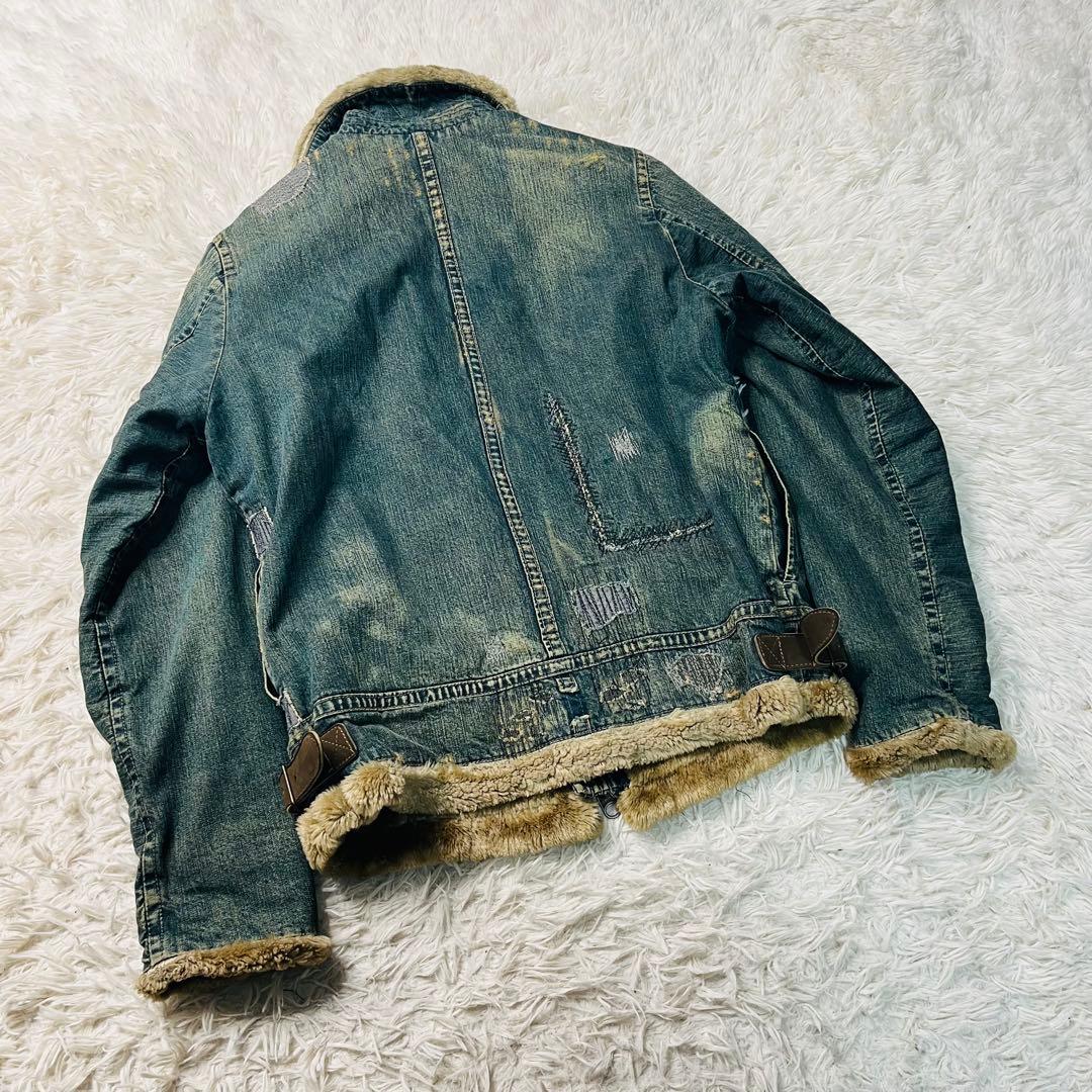 Johnbull repair denim jacket 裏ボア B-3 大戦M