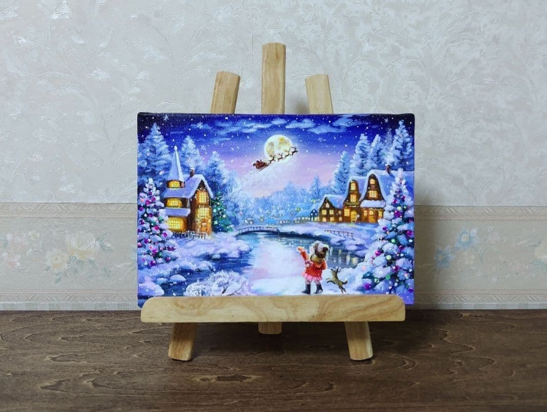 小**様 『聖夜の出来事』アクリル画 SM 風景画 絵画