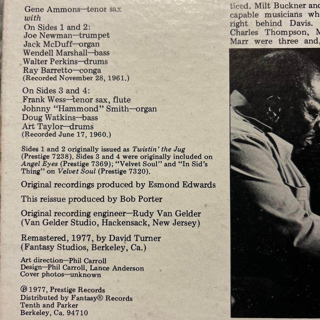 洋楽 Gene Ammons Organ Combos US