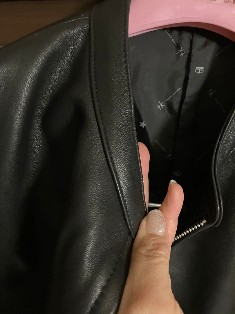 M*A様 タケオキクチ レザーシングルライダースジャケット　Ｍサイズ