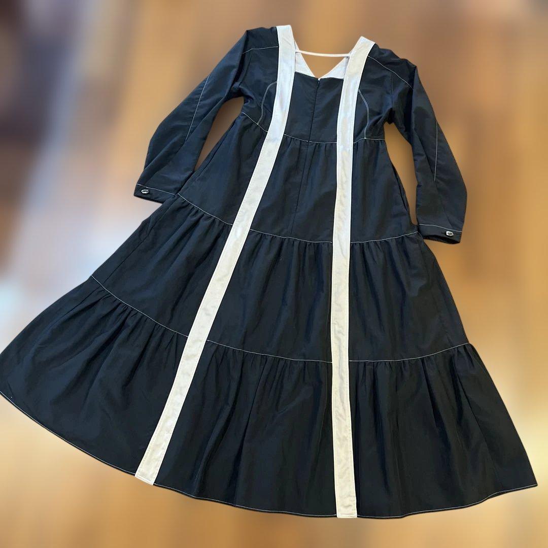 MURRALミューラル　Vintage taffeta tiered dress