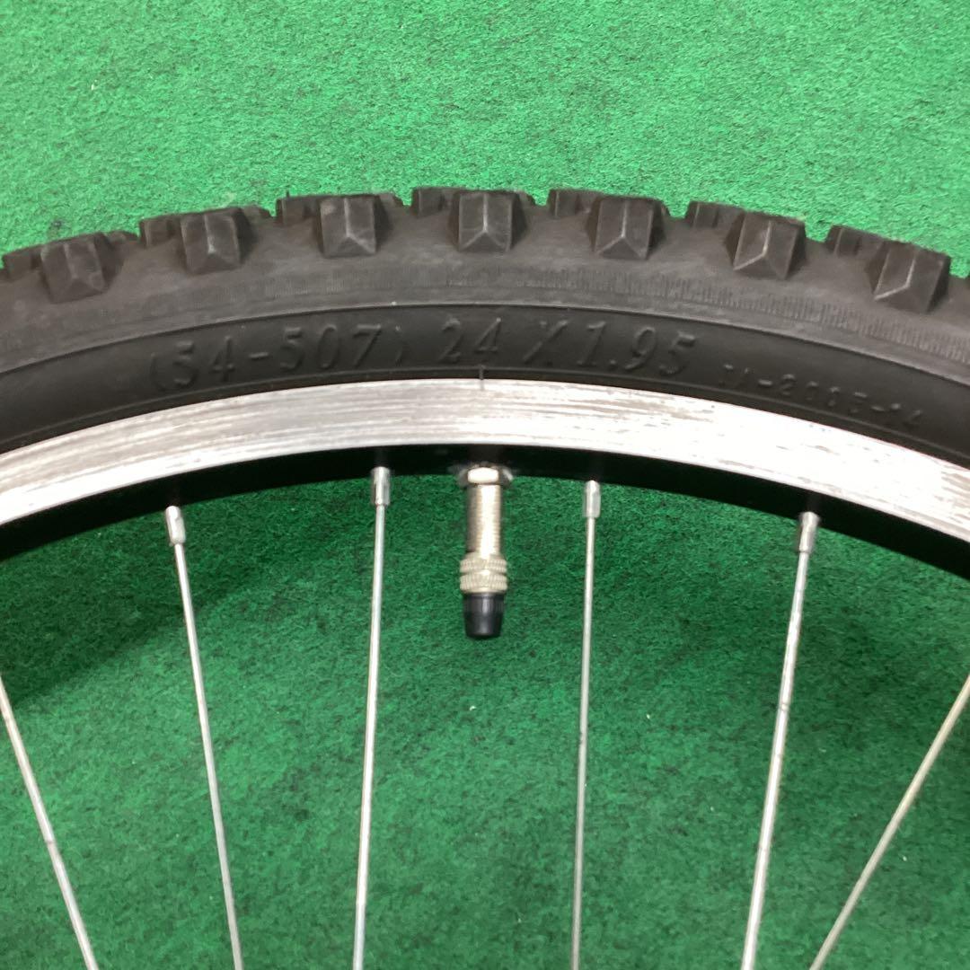 アルミリム　前輪 24x1.95 タイヤ付 24インチ　フロント