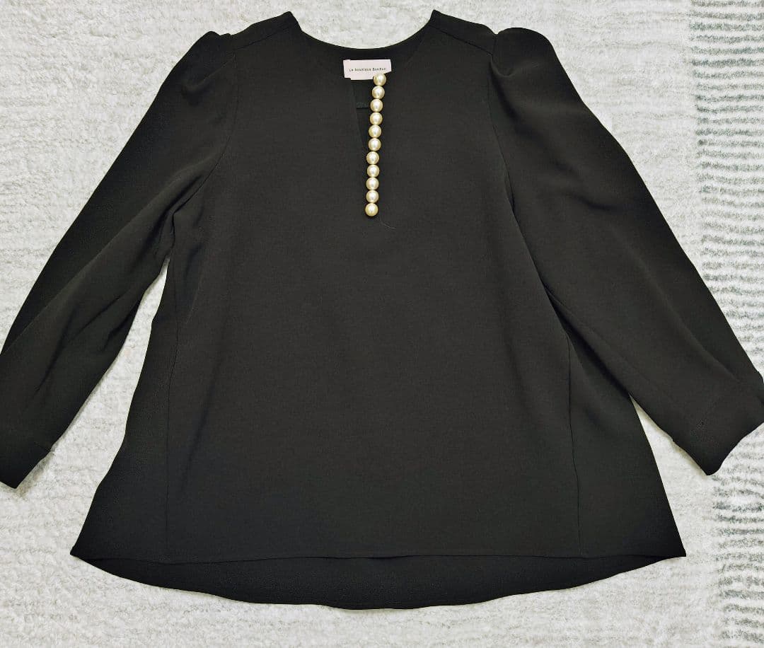美品　La boutique BonBon ラブティックボンボン パールトップス
