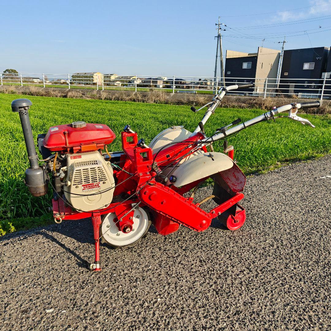 ヤンマー 耕運機　畝立て　家庭菜園　 ガソリン　最大7馬力　動画あり