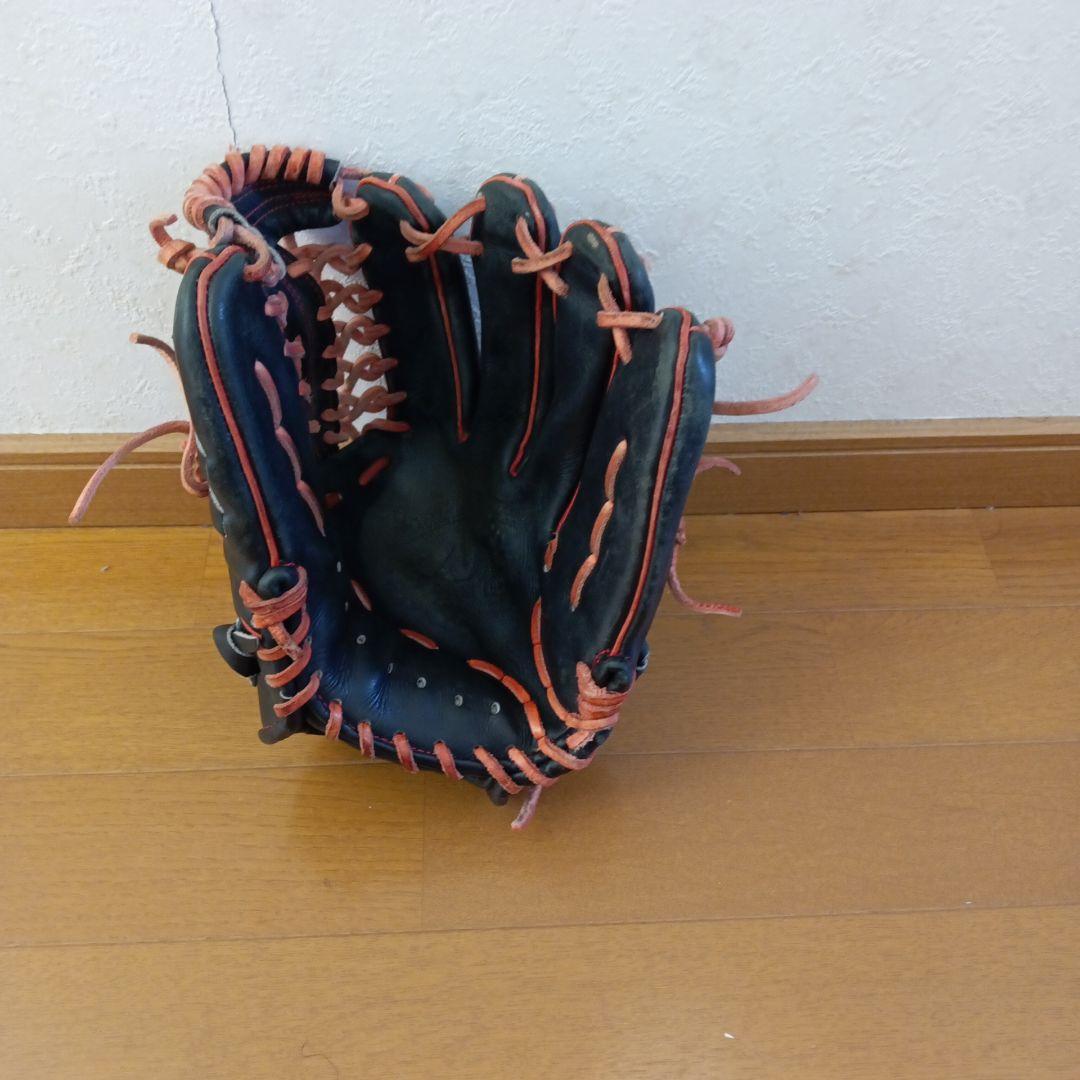特割！硬式野球オールラウンドグローブ 黒/ピンク