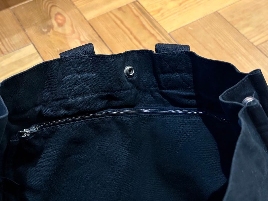 バッグ anytee Super Black Canvas Tote BIG