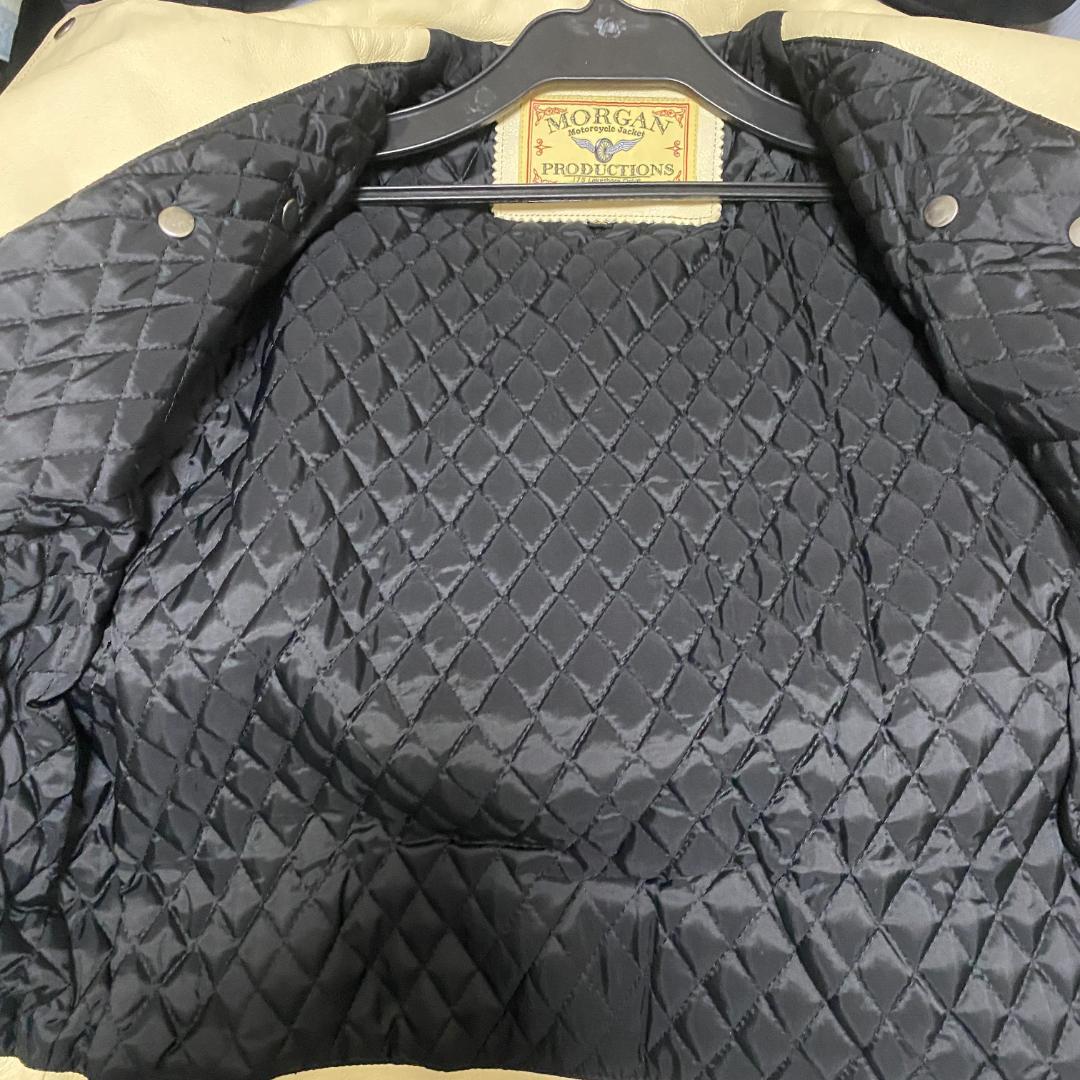 【美品】MORGAN PRODUCTS　ダブル ライダース Lサイズ 本革