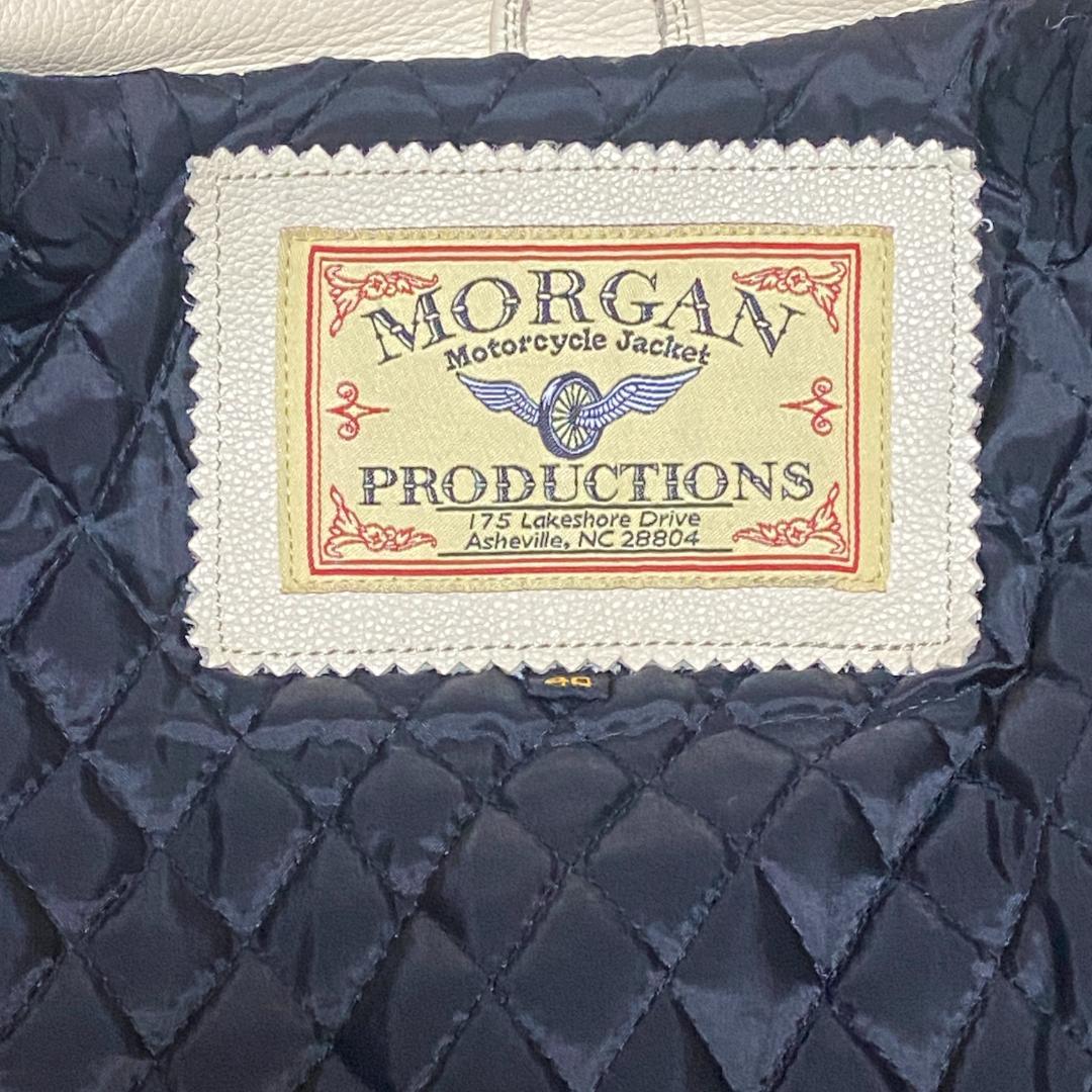 【美品】MORGAN PRODUCTS　ダブル ライダース Lサイズ 本革