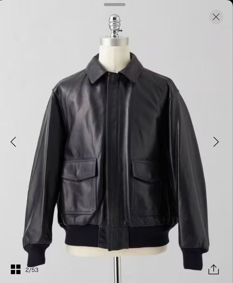 YY　LOEFF ラムレザーフライトジャケット