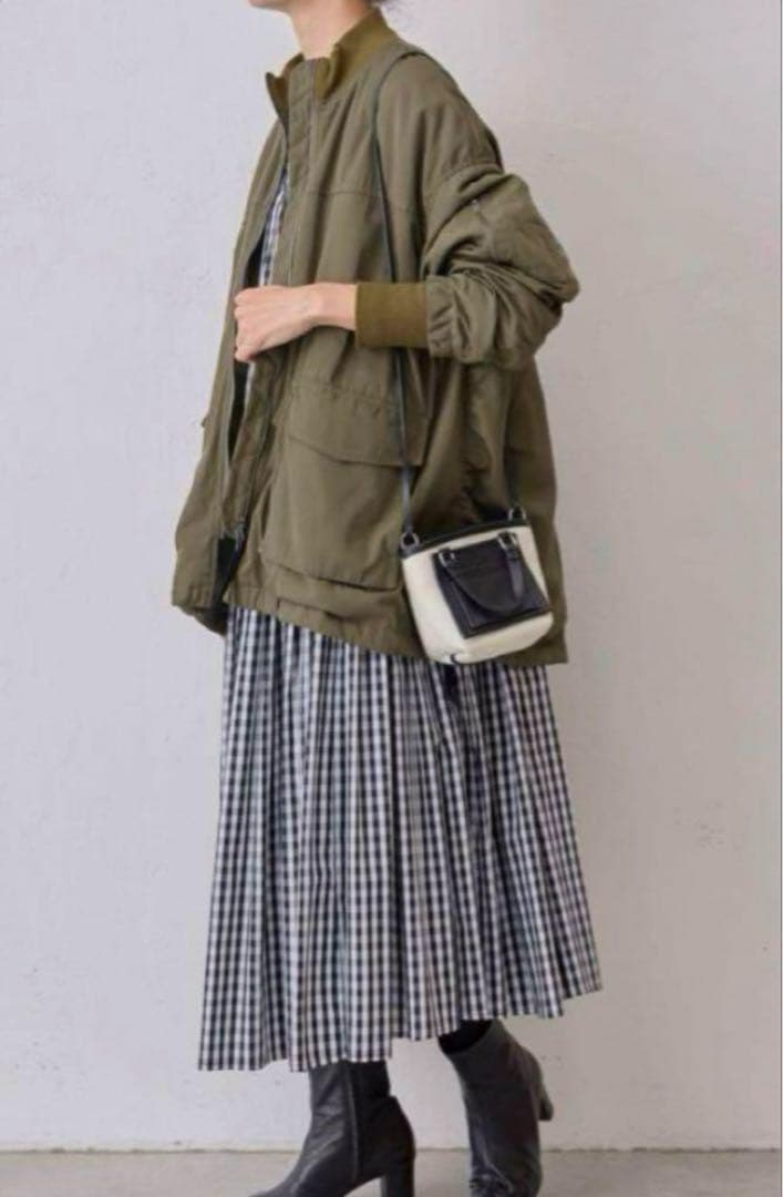 【新品】BEARDSLEY 大人気ロングワンピース ギンガムチェック　size2