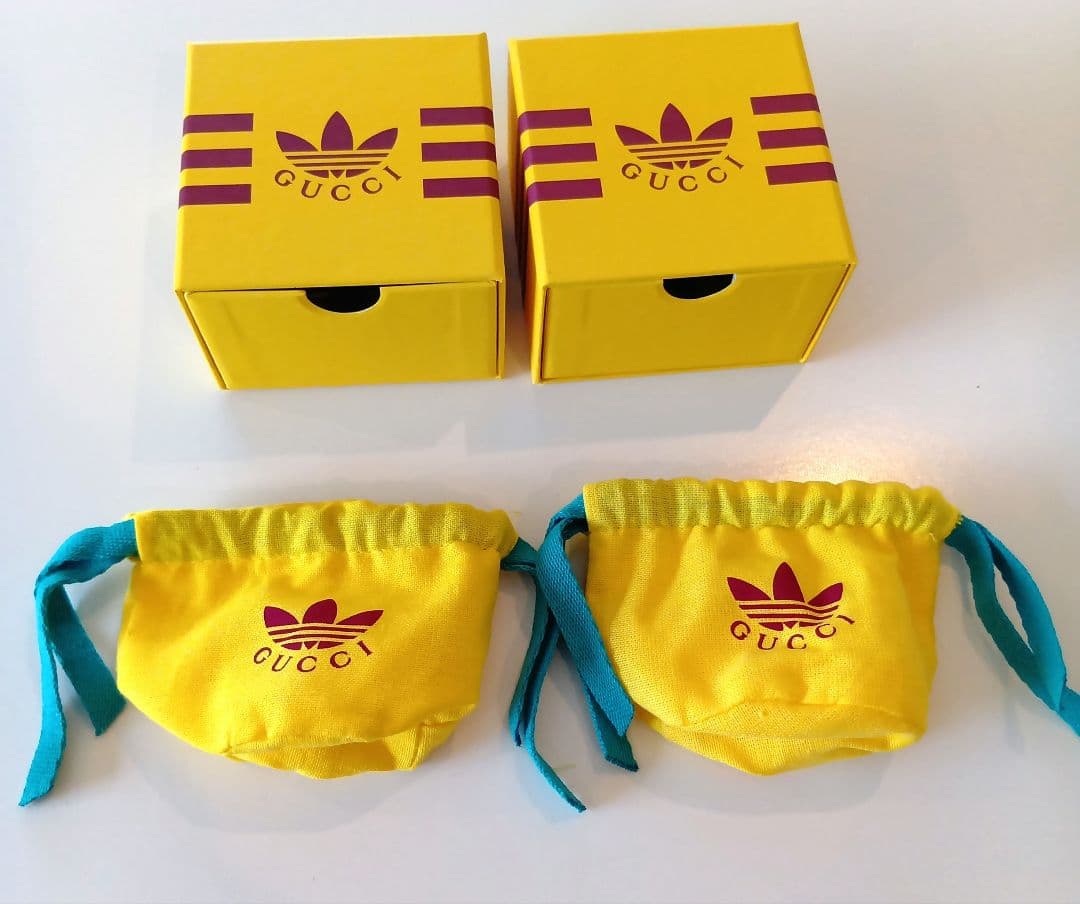 【 GUCCI × adidas 】巾着付きギフトBOX/2個セット◇匿名配送
