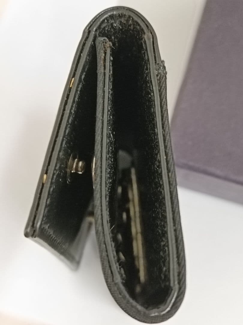 【WR】PRADA ブラック レザー キーケース
