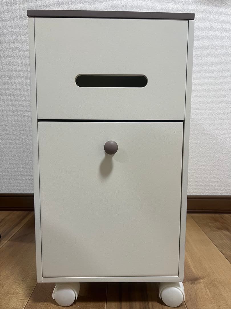 ホワイトドレッサー 鏡付き 大容量収納