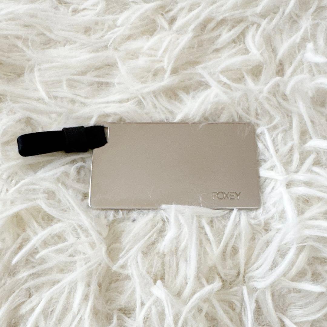 極美品✨フォクシー ミニパーティーバッグ ビジュー ロゴプレート ミラー・保存袋