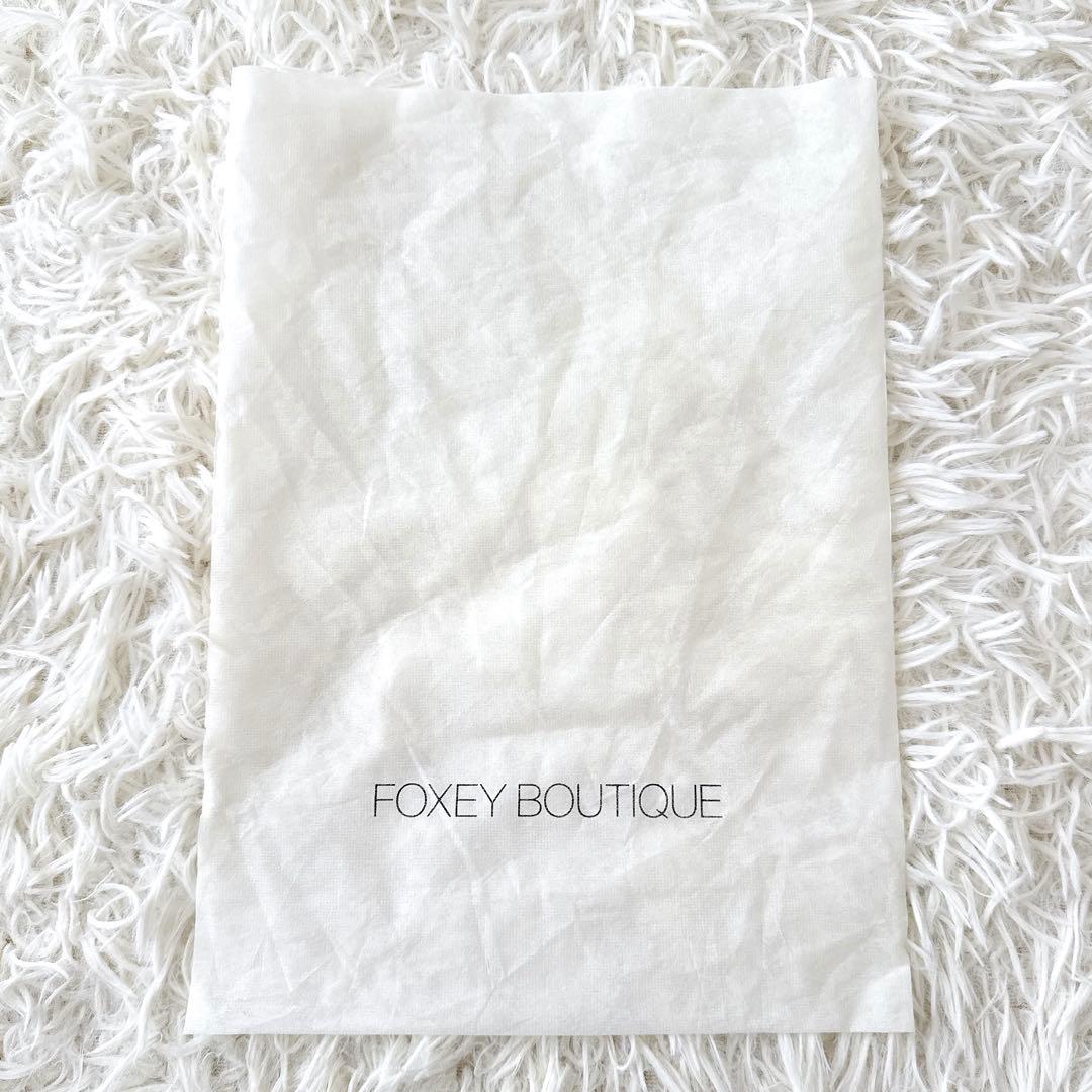極美品✨フォクシー ミニパーティーバッグ ビジュー ロゴプレート ミラー・保存袋