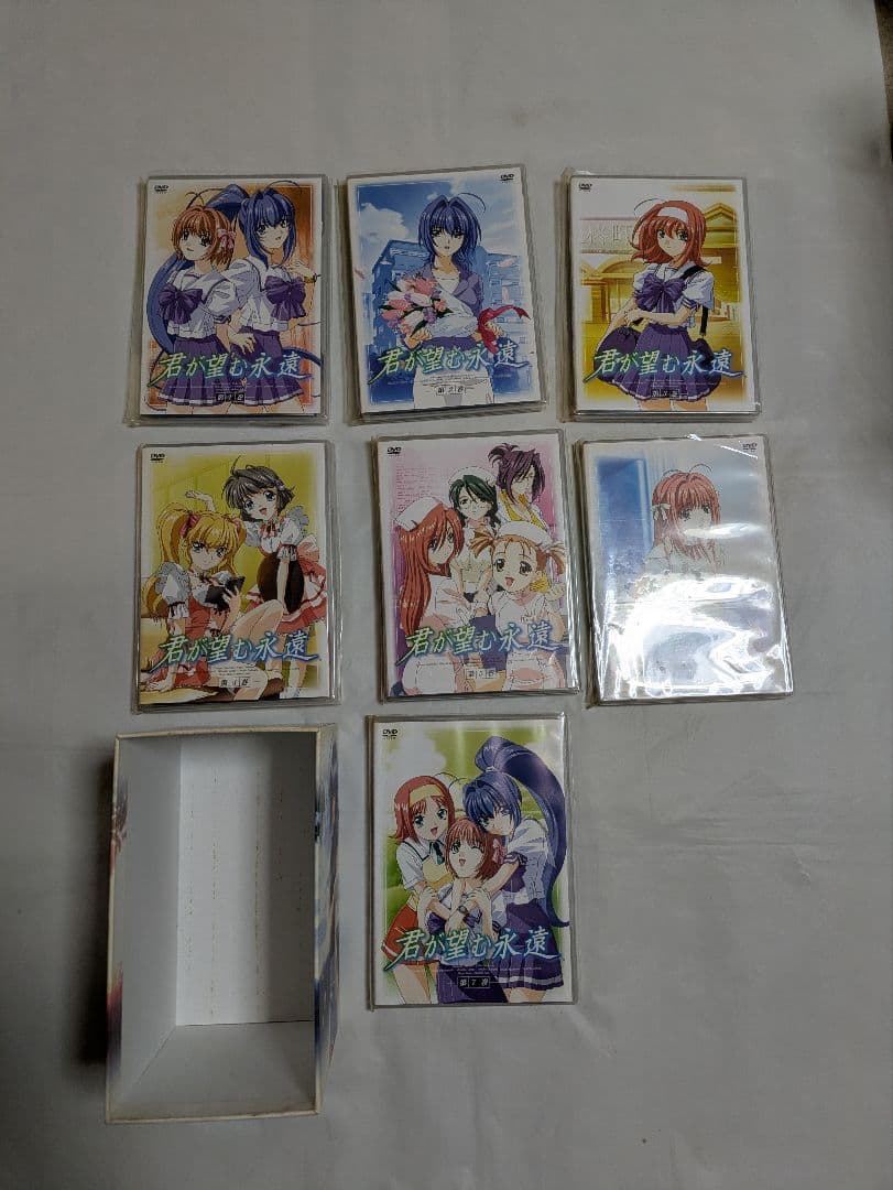 君が望む永遠 DVDセット 全7巻　と、大空寺あゆミニフィギュア付き