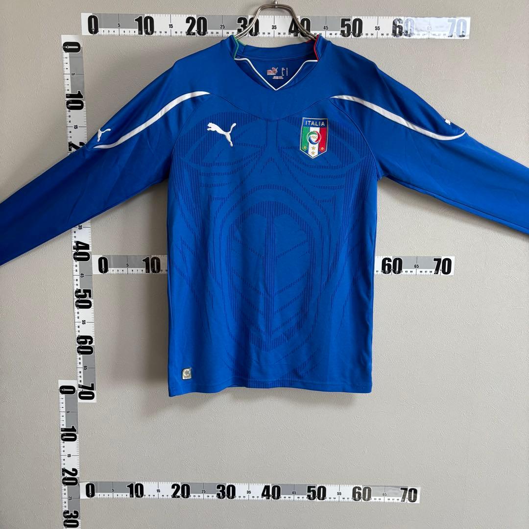 PUMA プーマ サッカー イタリア代表ゲームシャツ 長袖ユニフォーム 2010