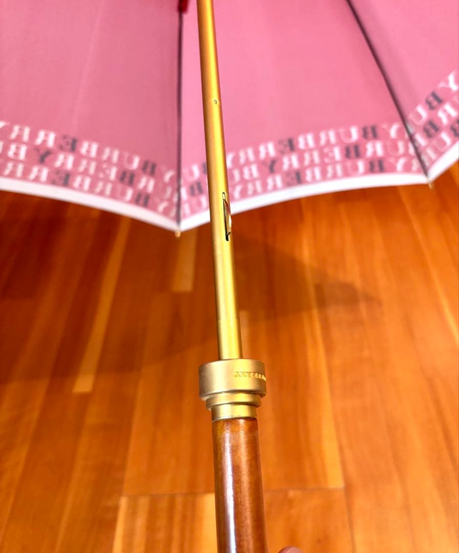 BURBERRY 長傘 レッド
