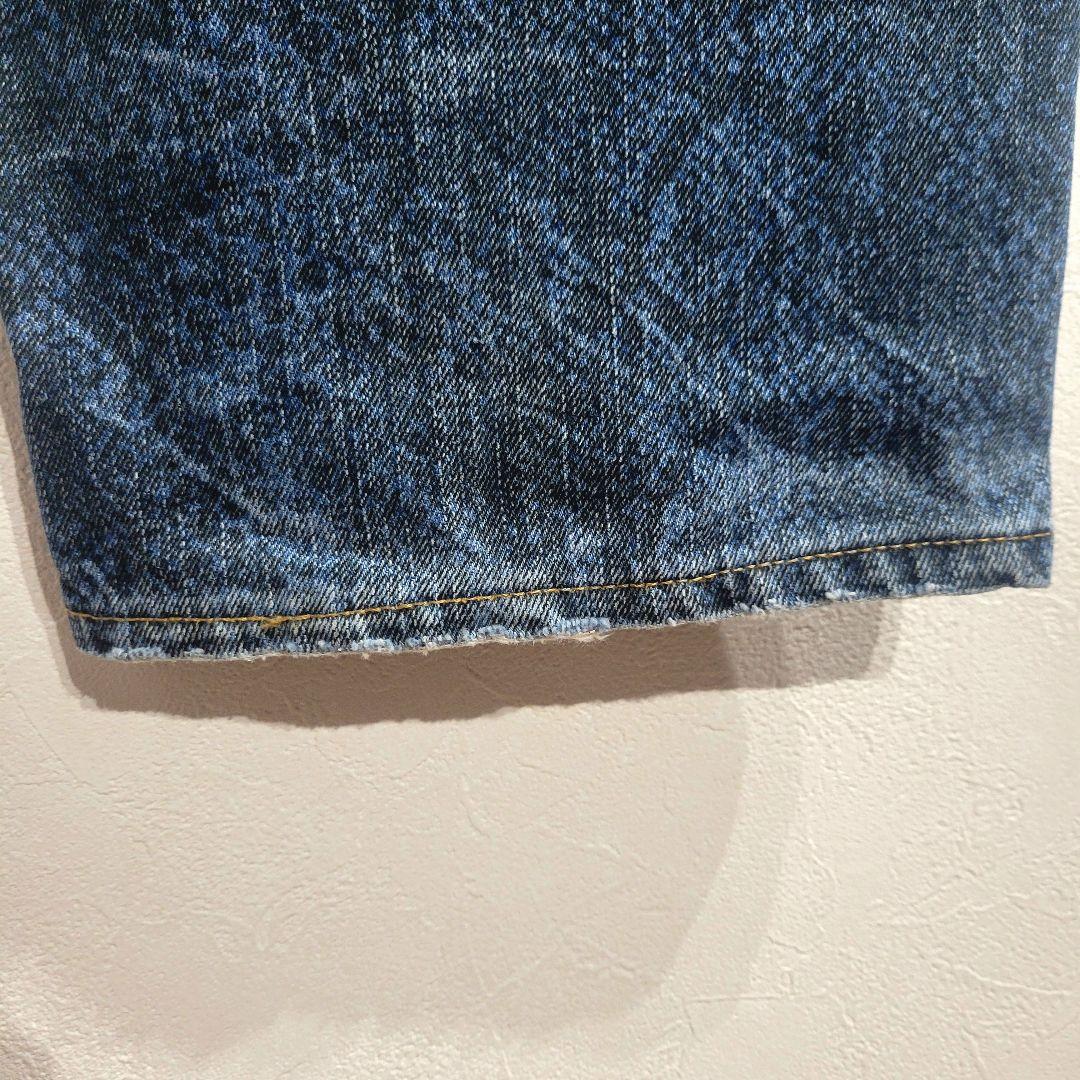 【極迫力】絡繰魂 ドラゴン刺繍 ✕ パイソン柄 パッチワーク デニムパンツ