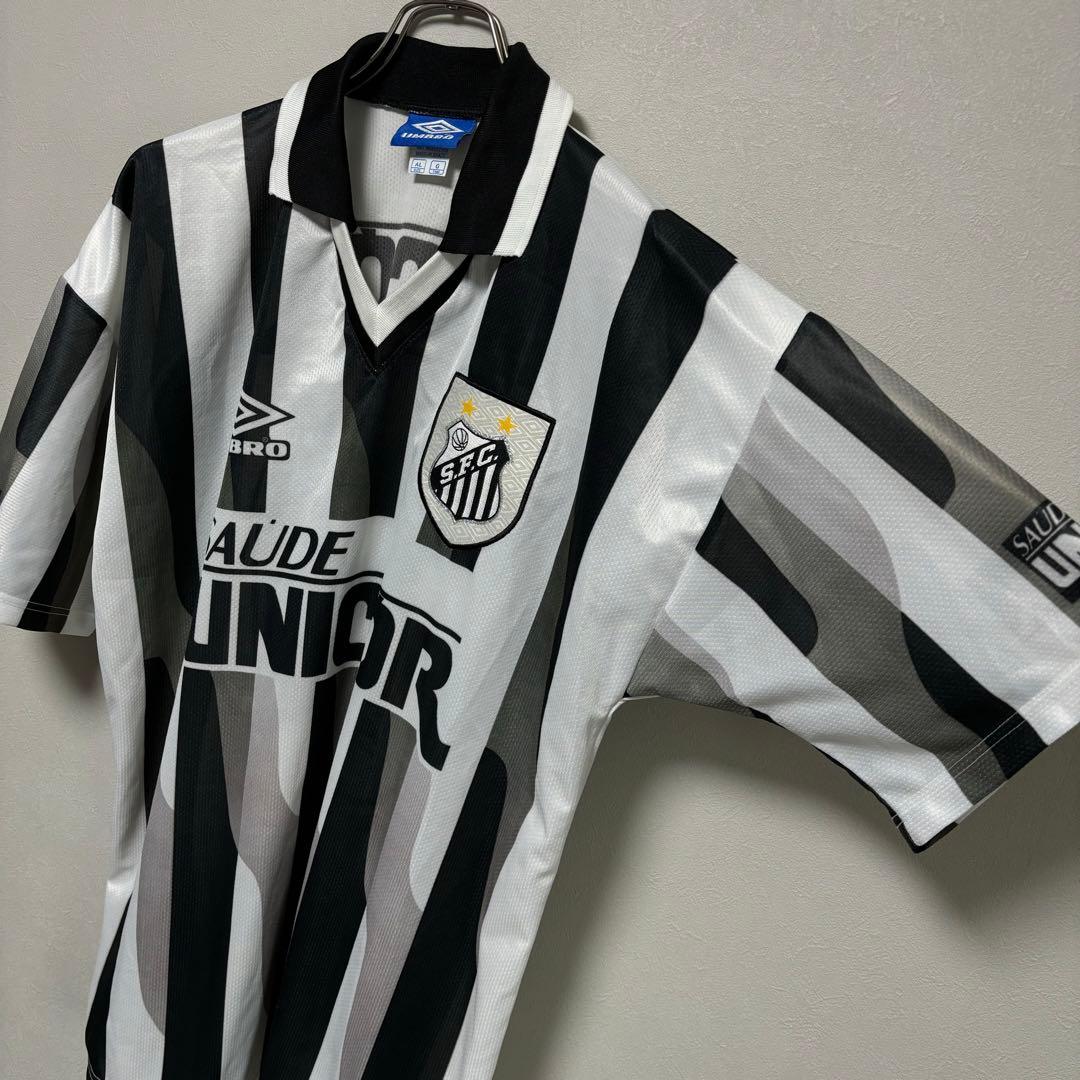 UMBRO アンブロ サントスFC Santosユニフォームゲームシャツ白黒G