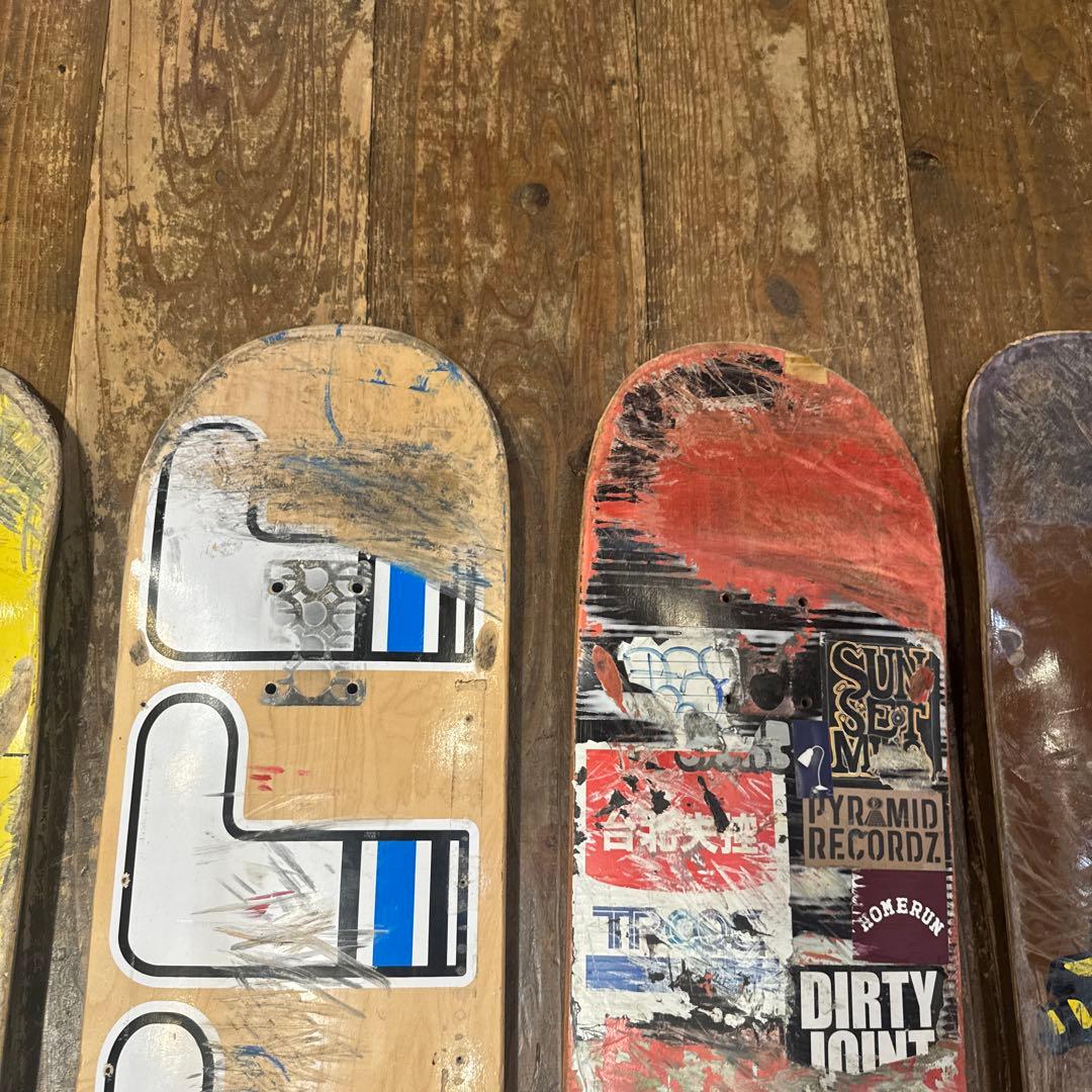 スケボー　廃デッキ　6枚セット　DIY サイズミックス