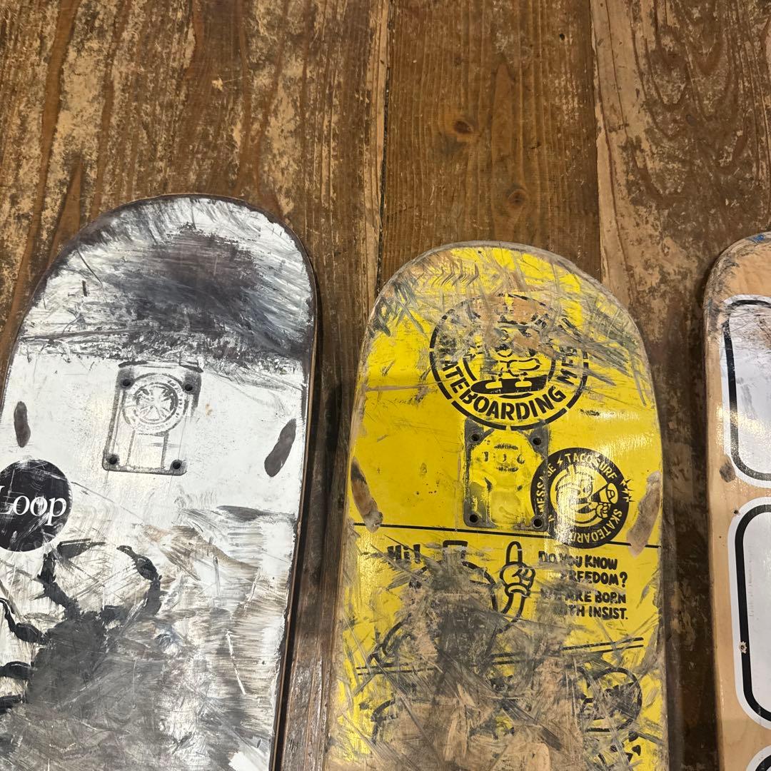 スケボー　廃デッキ　6枚セット　DIY サイズミックス