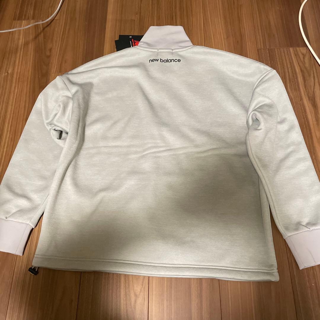 新品　New Balance レディース サイズ2 グレー　ハーフジップ　裏地付
