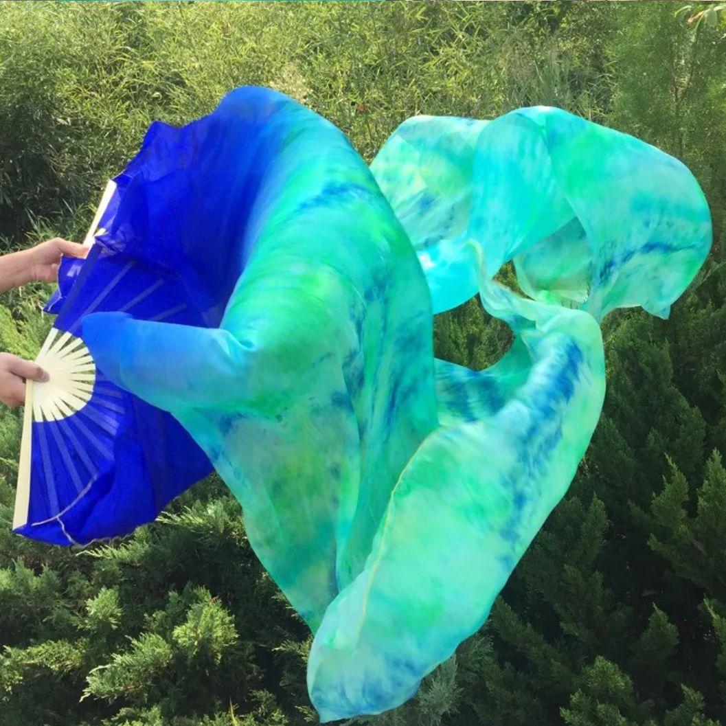 シルク ファンベール ブルータイダイベリーダンス Silk FanVeil 衣装