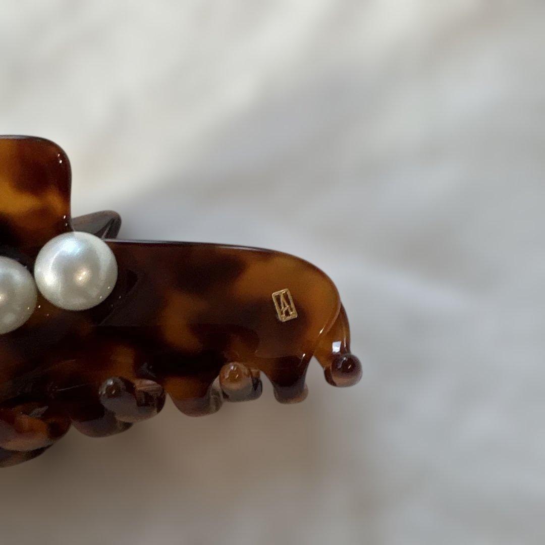 【新品】アレクサンドルドゥパリ ヘアクリップ エカイユ パール Lサイズ
