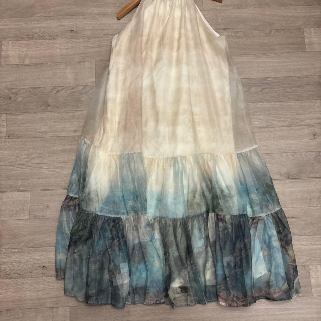 ANDREA&Co. 【AUBREY】水彩ティアードワンピース　size F