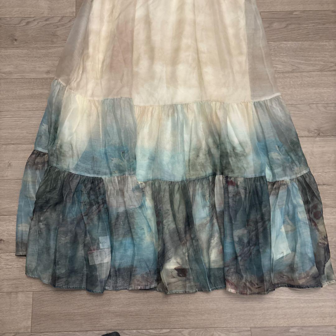 ANDREA&Co. 【AUBREY】水彩ティアードワンピース　size F