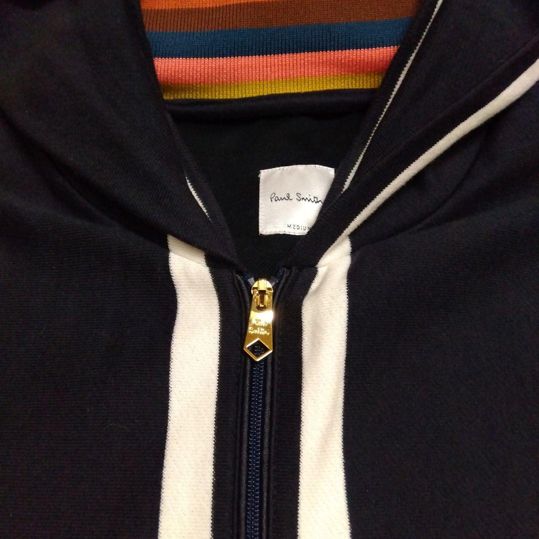 Paul Smith　ポールスミス　トリコカラー　パーカー　美品　ネイビー　M