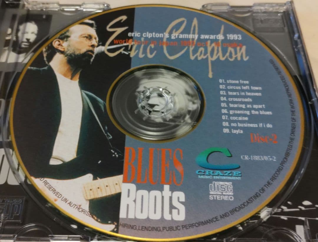 ☕Eric Clapton Blues Roots 2CD・半券・パンフ