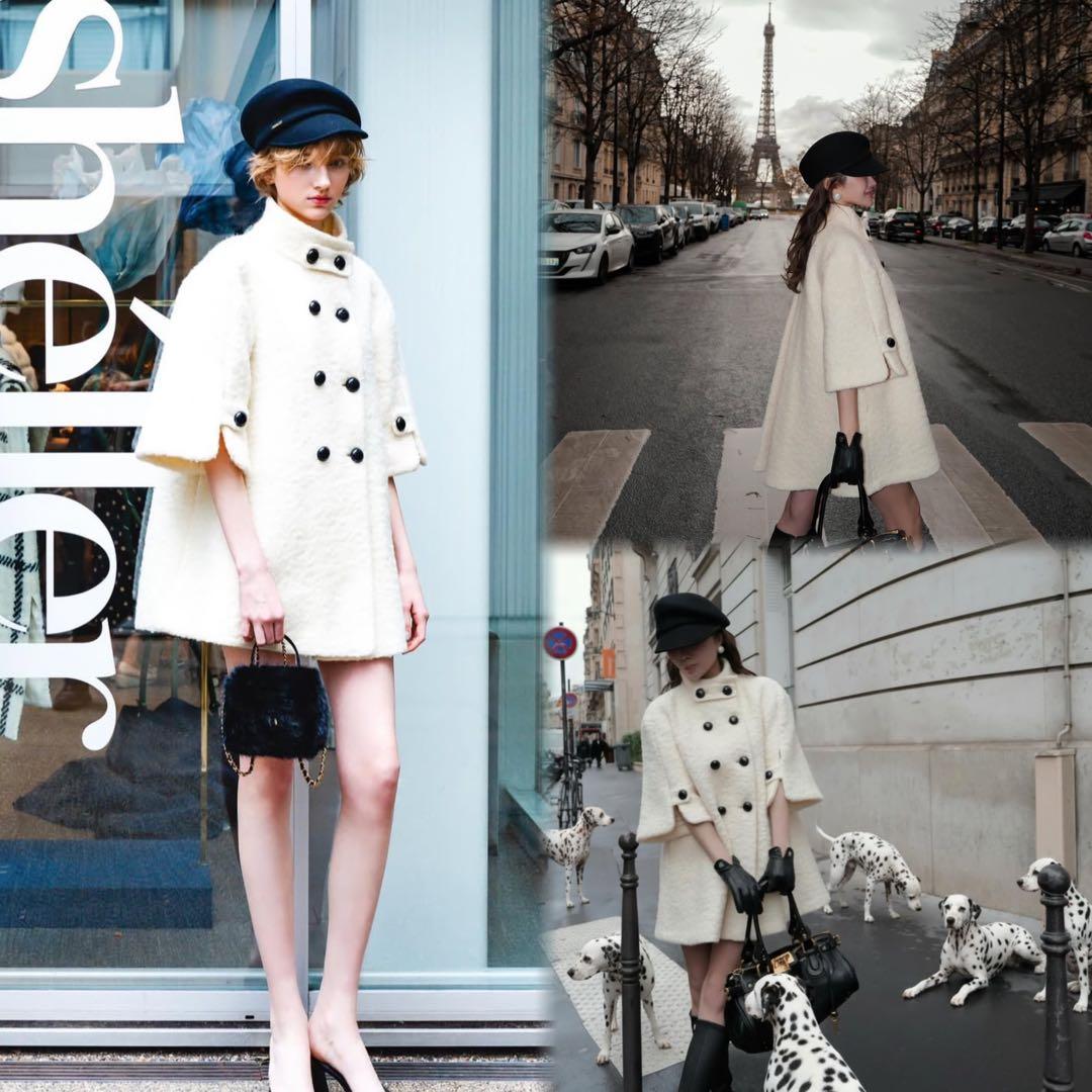 【2026新作】sheller classical cape like coat