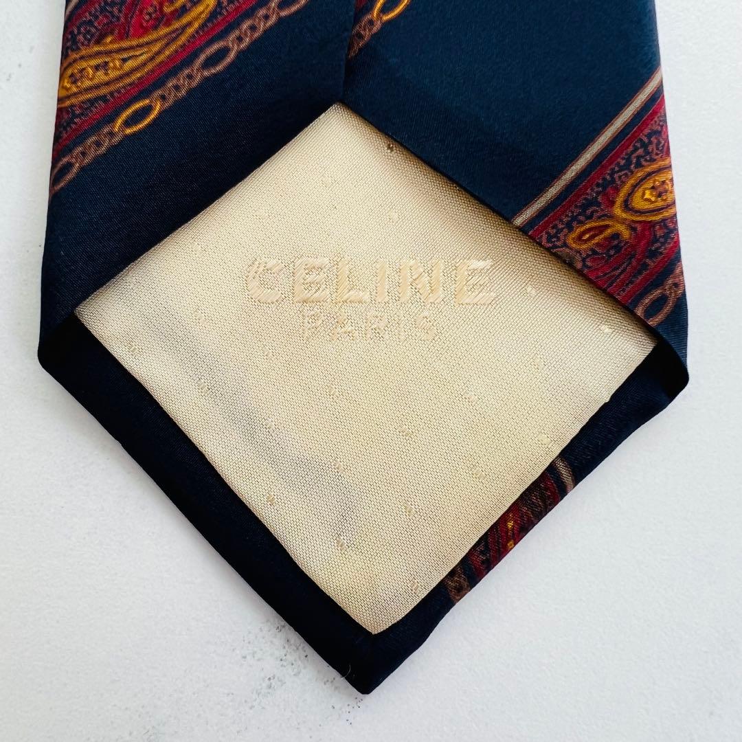 美品　CELINE ネクタイ　ブランド　ビジネス　高級感　おしゃれ　ハイブランド