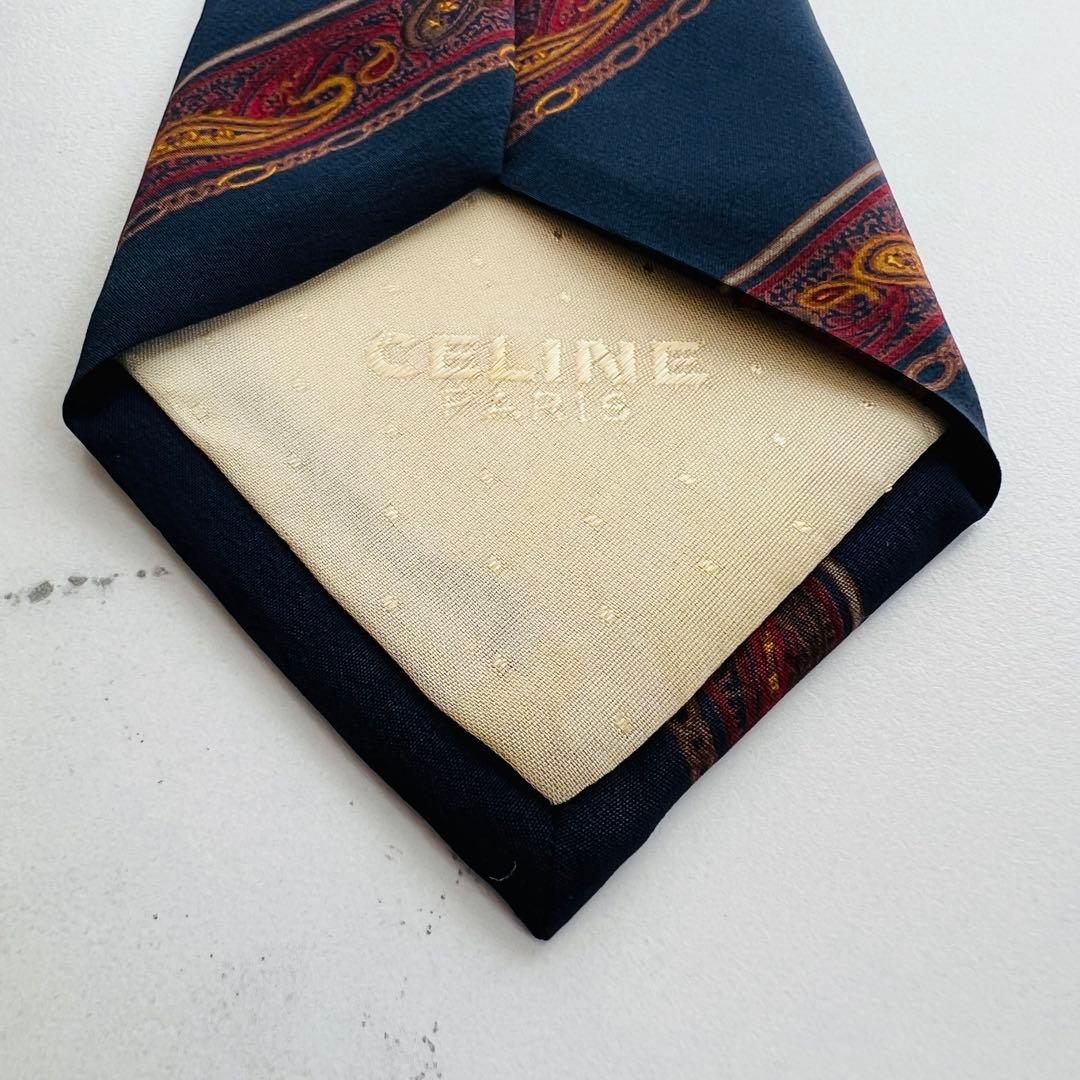 美品　CELINE ネクタイ　ブランド　ビジネス　高級感　おしゃれ　ハイブランド