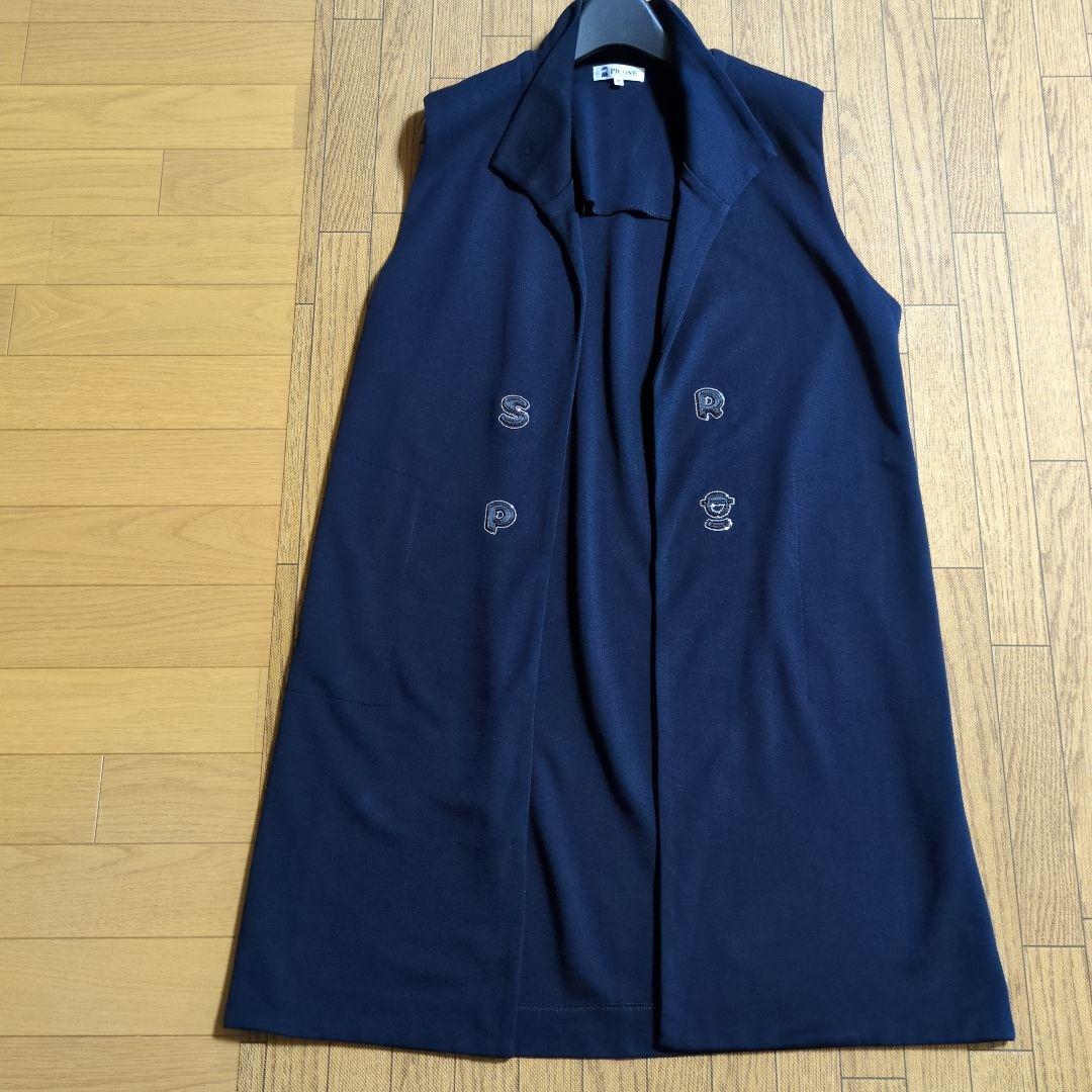 ピッコーネ　ロングジレ　ベスト　スパンコール