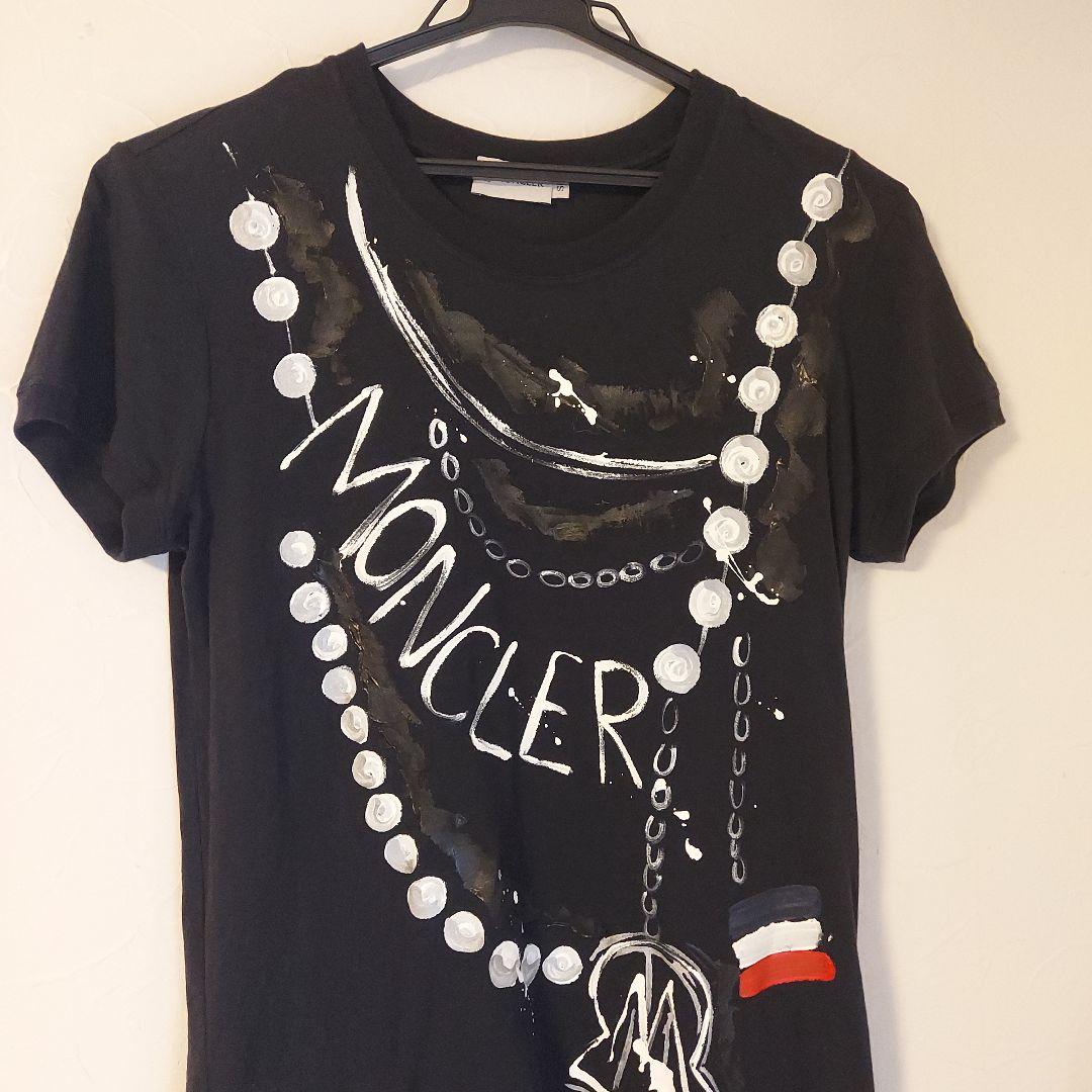 MONCLER アートプリント 半袖ワンピース S